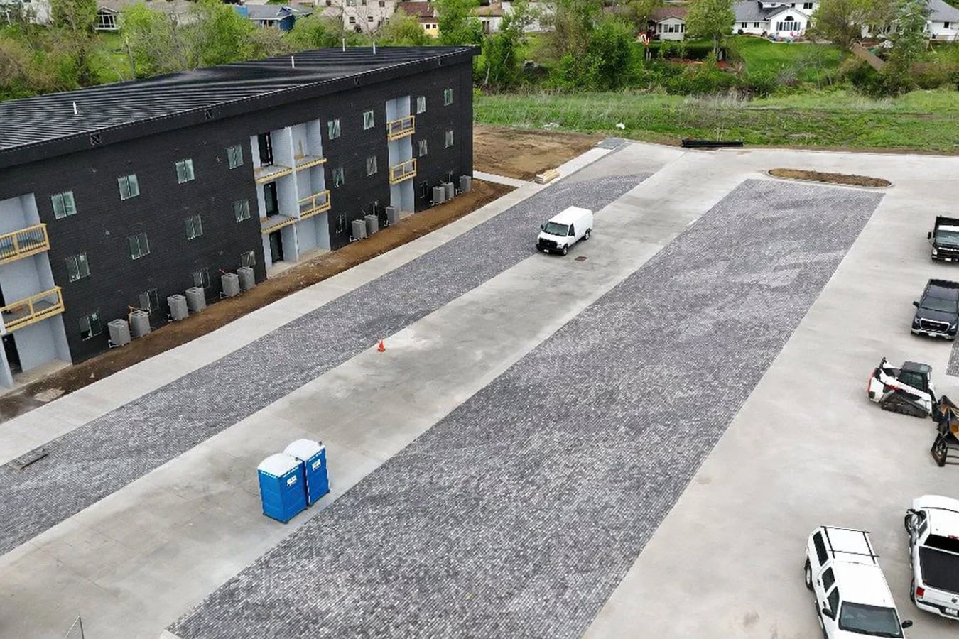 Concrete parking lot building in Frederick, MD